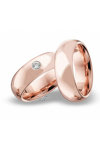 Wedding rings from 14ct Rose Gold with Diamonds Blumer