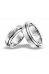 Wedding rings from 14ct Whitegold with Diamonds Blumer