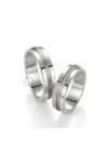 Wedding rings in 14ct Whitegold with Diamonds Blumer