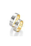 Wedding rings in 14ct Gold and Whitegold with Diamonds Blumer