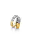 Wedding rings in 8ct Gold and Whitegold with Diamonds Breuning