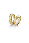 Wedding rings in 14ct Gold and Whitegold with Diamonds Breuning