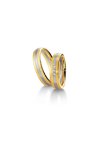 Wedding rings in 14ct Gold and Whitegold with Diamonds Breuning