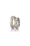 Wedding rings in 8ct Gold and Whitegold with Diamonds Breuning