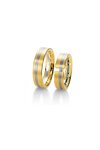 Wedding rings in 8ct Gold and Whitegold with Diamonds Breuning