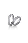 Wedding rings in 8ct Whitegold with Diamonds Breuning