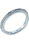 Wedding ring in 14ct Whitegold with Diamonds Blumer