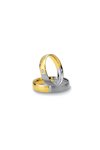 Wedding rings from 14ct Gold and Whitegold with Diamonds Breuning