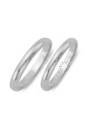 Wedding rings in 14ct Whitegold Valauro