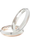 Wedding rings 14ct Rose Gold and Whitegold With Diamonds by FaCaDoro