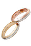 Wedding rings 18 Carats Rose Gold and Whitegold With Diamonds by FaCaDoro