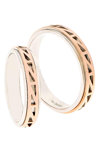 Wedding rings 18 Carats Rose Gold and Whitegold by FaCaDoro