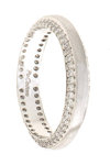 Wedding rings 14ct Whitegold With Diamonds by FaCaDoro