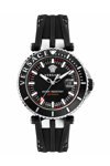 VERSACE V-Race Black Rubber Strap