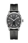 HAMILTON Broadway Black Leather Strap