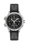 HAMILTON Khaki Aviation X-Wind Chrono Black Rubber Strap