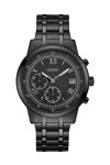 GUESS Mens Chronograph Black Stainless Steel Bracelet