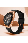 BULOVA Curv Chronograph Black Rubber Strap