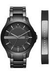 ARMANI EXCHANGE Hampton Black Stainless Steel Bracelet Gift Set