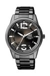 Q&Q Mens Black Stainless Steel Bracelet