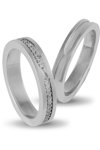 Wedding Rings in 9ct White Gold