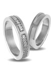 Wedding Rings in 9ct White Gold