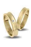 Wedding Rings in 9ct Yellow Gold