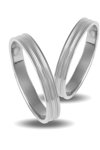 Wedding Rings in 9ct White Gold