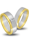 Wedding Rings in 14ct Yellow Gold and White Gold