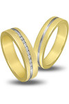 Wedding Rings in 14ct Yellow Gold and White Gold