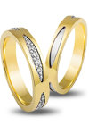 Wedding Rings in 14ct Yellow Gold and White Gold