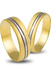 Wedding Rings in 14ct Yellow Gold and White Gold