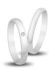 Wedding Rings in 9ct White Gold