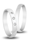 Wedding Rings in 9ct White Gold