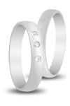 Wedding Rings in 9ct White Gold