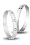 Wedding Rings in 9ct White Gold