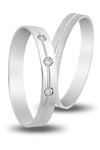 Wedding Rings in 9ct White Gold