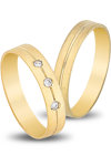 Wedding Rings in 9ct Yellow Gold