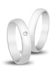 Wedding Rings in 9ct White Gold