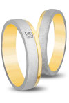 Wedding Rings in 14ct Yellow Gold and White Gold