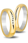 Wedding Rings in 14ct Yellow Gold and White Gold