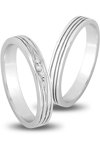 Wedding Rings in 14ct White Gold