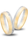 Wedding Rings in 14ct Yellow Gold and White Gold