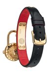 VERSACE Medusa Lock Icon Two Tone Leather Strap