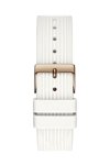 GUESS Ladies White Rubber Strap