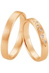 Wedding Rings in 8ct Rose Gold Breuning