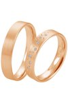 Wedding Rings in 8ct Rose Gold Breuning