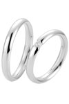 Wedding Rings in 8ct White Gold Breuning