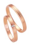 Wedding rings in 8ct Rose Gold Breuning