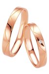 Wedding rings in 8ct Rose Gold Breuning